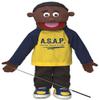 25" Always Say A Prayer, Black Boy, Full Body, Christian Ministry Puppet view 1