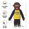 25" Always Say A Prayer, Black Boy, Full Body, Christian Ministry Puppet view 3