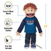 25" God Answers Prayers, Peach Boy, Full Body, Christian Ministry Puppet view 3