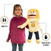 25" Smile Jesus Loves You, Peach Girl, Full Body, Christian Ministry Puppet view 2