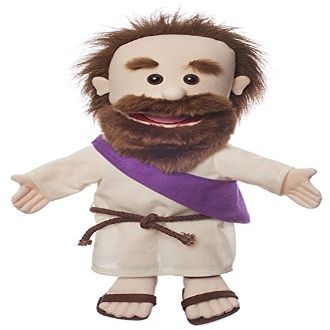 14" Jesus w/Rope Belt, Bible Character, Hand Puppet