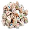 Lot 50 Pc Natural Wood Spinning Top Dreidel Hanukkah Sevivon NES Gadol Haya Po.Made in Israel view 1