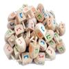 Lot 50 Pc Natural Wood Spinning Top Dreidel Hanukkah Sevivon NES Gadol Haya Po.Made in Israel view 2