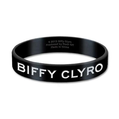 Biffy Clyro Men's Logo Rubber Bracelet Black