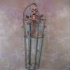 Iron Skeleton Cage w/Life-Size Aged Skeleton view 1