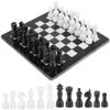 Radicaln Marble Chess Set 12 Inches Black and White Handmade Chess Game - 1 Chess Board & 32 Chess Pieces - Board Game for 2 Player Games - Adults Chess Sets view 1