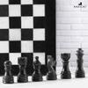 Radicaln Marble Chess Set 12 Inches Black and White Handmade Chess Game - 1 Chess Board & 32 Chess Pieces - Board Game for 2 Player Games - Adults Chess Sets view 2