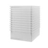 Foundations Clear Plastic Storage Containers for Changing Tables and Diaper Organizers, Perfect to Use for Daycare Centers and Residential Purposes, Easy to Stack and Store (12 Pack) view 1