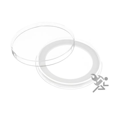 (2) Air-tite Y-50mm White Ring Coin Holder Capsules for 2" Military Challenge Coin