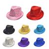 1Pc Black- Sequin Design Paillette Fedora Panama Round Hat for Children Kids view 2
