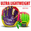 Franklin Sports Teeball Recreational Series Fielding Right Hand Glove with Baseball, 9.5-Inch, Purple/Lime/Pink/Yellow view 4