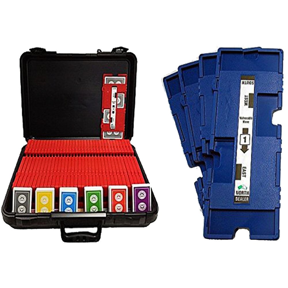 36 Imperial-Plus Duplicate Boards (Blue), 36 Decks ACBL Cards & Carrying Case