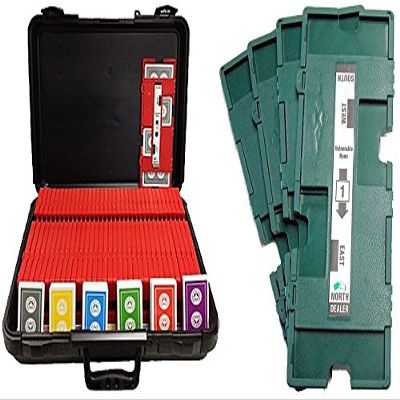 36 Imperial-Plus Duplicate Boards (Green), 36 Decks ACBL Cards & Carrying Case