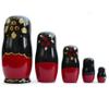 BestPysanky Set of 5 Strawberries Nesting Dolls Matryoshka 6.5 Inches view 2