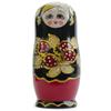BestPysanky Set of 5 Strawberries Nesting Dolls Matryoshka 6.5 Inches view 3