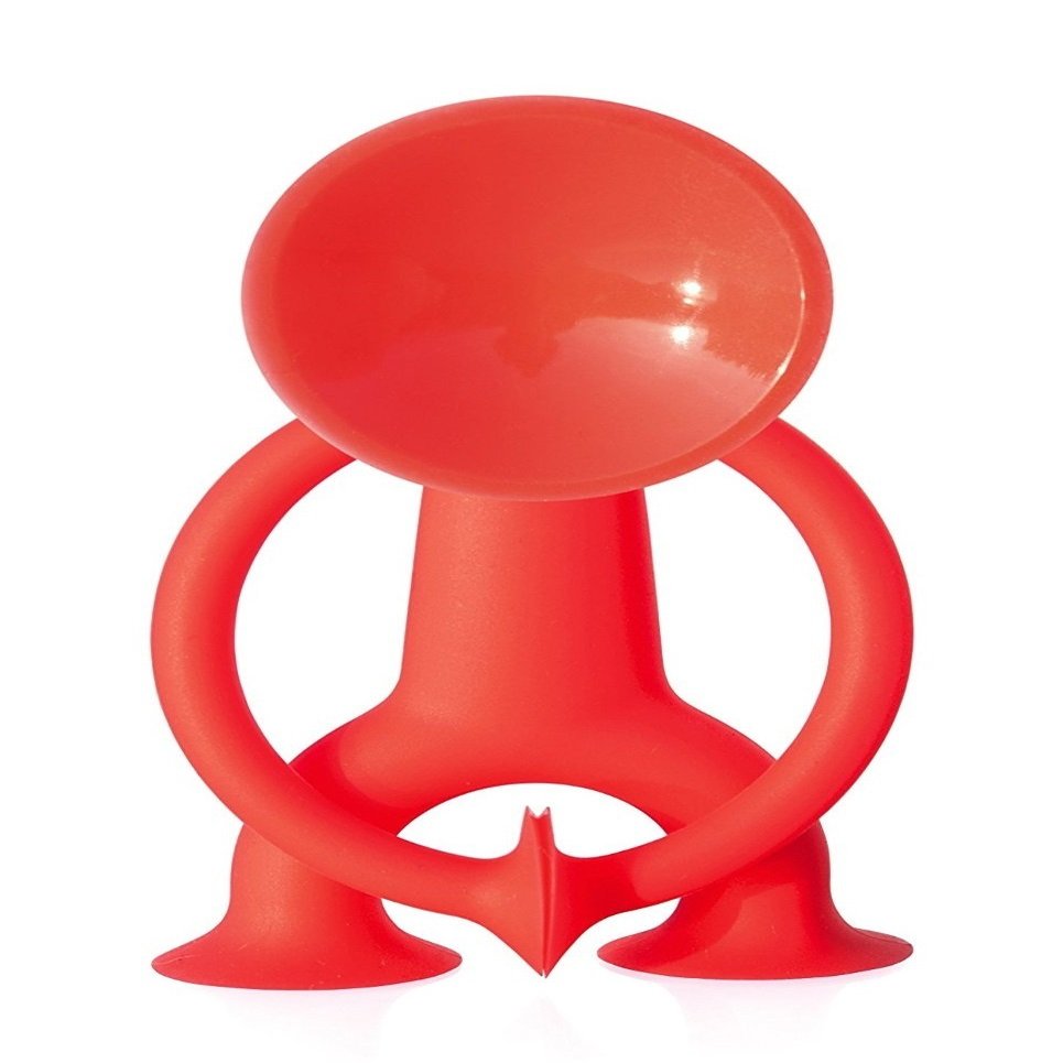 Moluk - 43102 - Oogi - Caractre Extensible avec Ventouse en Silicone - Rouge