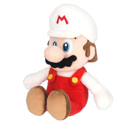 Sanei Super Mario All Star Collection 9.5" Fire Mario Plush, Small