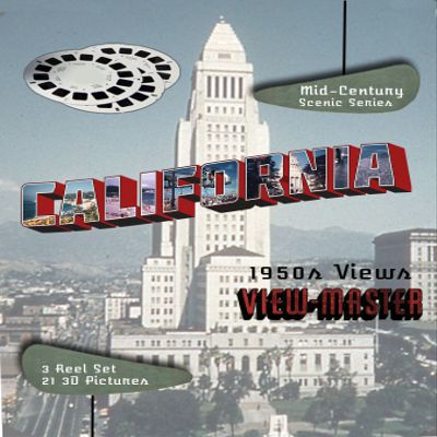 California 1950s 3D Classic ViewMaster - Scenic Series - 3 Reel Set Souvenir