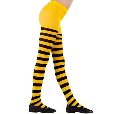 BEE PANTYHOSE - YELLOW/BLACK - 11-14yrs