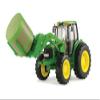 TOMY John Deere Big Farm 7330 Vehicle with Front Bale Mover and Bale view 1