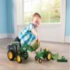 TOMY John Deere Big Farm 7330 Vehicle with Front Bale Mover and Bale view 2