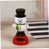 4Pcs Solar Dancing Figurines Swinging Bobble Head for Cars Include Snowman Santa Tree Deer Novelty Happy Christmas Decorations for Kids Adults Christmas Toys Toys for Kids Dancing Toy view 3
