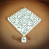 Alligator Dice White Opaque with Green Pips D6 16mm (5/8in) Bulk Pack of 50 Koplow Games view 2