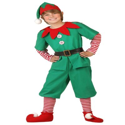 Fun Costumes Kid's Youth Holiday Elf Costume, Spread Joy and Magic with this Festive Christmas Outfit - Large - Green