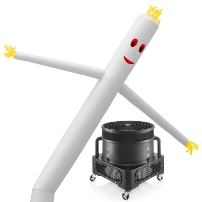 Cloud 9 Air Inflatable Dancer Tube Puppet Set, 20 ft. Tall with Blower Fan - White