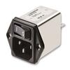 IEC Inlet Filter with Dual Pole Switch 250VAC; 10A; Faston view 1