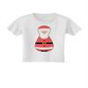 TOOLOUD Cute Santa Matryoshka Nesting Doll - Christmas Toddler T-Shirt - White - 3T view 1