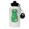 TOOLOUD Cute Christmas Tree Matryoshka Nesting Doll Aluminum 600ml Water Bottle - White view 1