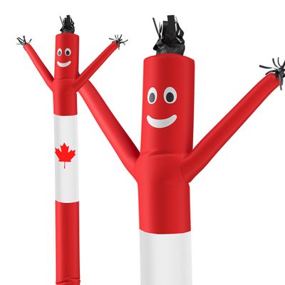 LookOurWay Air Dancers Inflatable Tube Man Attachment - 20 Feet Tall Wacky Waving Inflatable Dancing Tube Guy for Business Promotion (Blower Not Included) - Canadian Flag