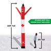 LookOurWay Air Dancers Inflatable Tube Man Attachment - 20 Feet Tall Wacky Waving Inflatable Dancing Tube Guy for Business Promotion (Blower Not Included) - Canadian Flag view 3