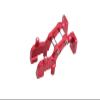 GPM For Traxxas 1/16 Mini E-Revo Upgrade Parts Aluminum Rear Wing Mount - 1 Set Red view 1