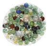 goki 63926 86 x 16 mm + 2 x 25 mm Glass Marbles, Multi-Colour, 88 Pieces (Random Color) view 1