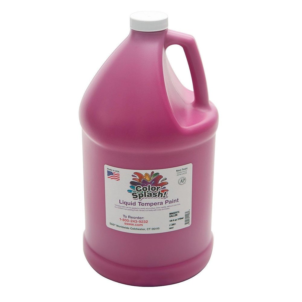 S&S Worldwide Magenta Color Splash Tempera Paint Gallon