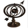 17 Antique Finish Armillary Celestial Astrolabe with Small Globe and Arrow view 1