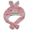 Animal Hats Plush for Kids - 'Assorted Hat-imals Critter Cap Cold Weather Winter Hat (Pink Bunny) view 1