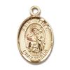 14kt Yellow Gold St. James the Greater Medal 1/2 x 1/4 inches view 1