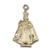 14kt Yellow Gold Infant Figure Medal 7/8 x 1/2 inches view 1