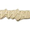 14kt Yellow Gold WWJD Medal 1/4 x 1 1/8 inches view 1