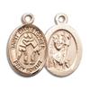 14kt Yellow Gold St. Christopher/Wrestling Medal 1/2 x 1/4 inches view 1