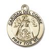 14kt Yellow Gold Caridad Del Cobre Medal 3/4 x 3/4 inches view 1