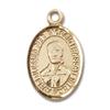 14kt Yellow Gold Blessed Pier Giorgio Frassati Medal 1/2 x 1/4 inches view 1