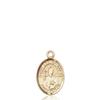 14kt Yellow Gold Blessed Karolina Kozkowna Medal 1/2 x 1/4 inches view 1