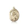 14kt Yellow Gold St. Joan Of Arc/Army Medal 3/4 x 1/2 inches view 1