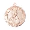 14kt Yellow Gold St. Maximilian Kolbe Medal 3/4 x 5/8 inches view 1