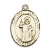 14kt Yellow Gold St. John Of Capistrano Medal 3/4 x 1/2 inches view 1
