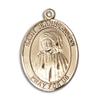14kt Yellow Gold Blessed Jeannie Jugan Medal 3/4 x 1/2 inches view 1